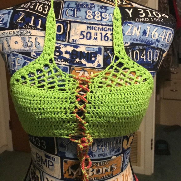 Crochet G-string swim suit - Picture 5 of 7